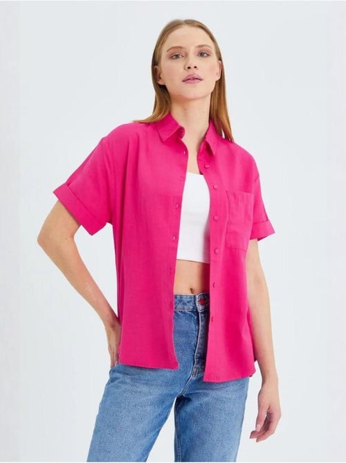Camicia a maniche corte con tasche mixray - Kiabi Camicia a maniche corte con tasche mixray - Kiabi