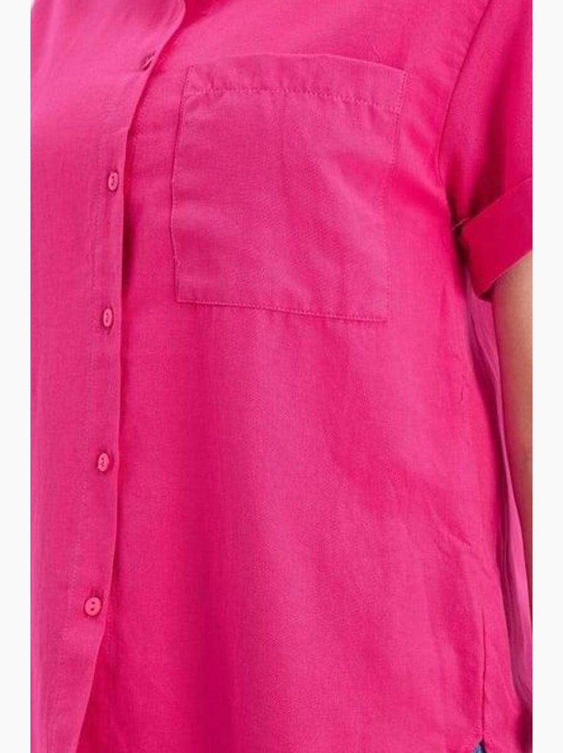 Camicia a maniche corte con tasche mixray Ciliegia - Kiabi