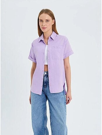 Camicia a maniche corte con tasche mixray