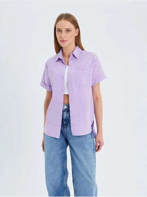 Camicia a maniche corte con tasche mixray - Kiabi