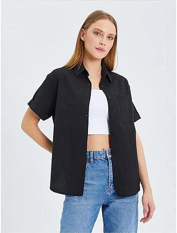 Camicia a maniche corte con tasche mixray