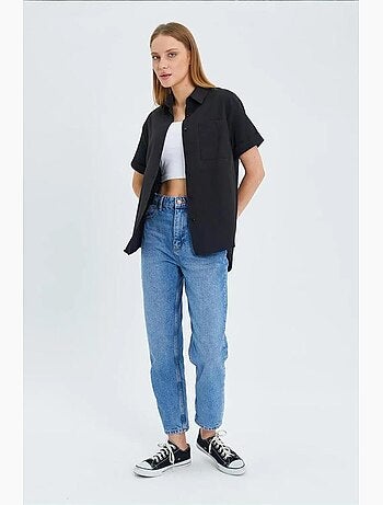 Camicia a maniche corte con tasche mixray