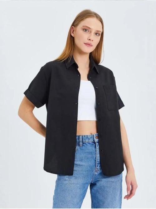Camicia a maniche corte con tasche mixray - Kiabi