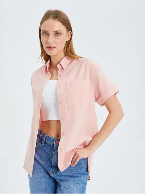 Camicia a maniche corte con tasche mixray - Kiabi