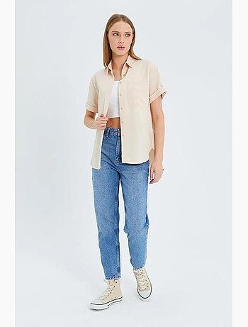 Camicia a maniche corte con tasche mixray