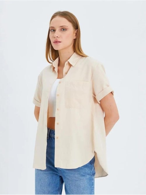 Camicia a maniche corte con tasche mixray - Kiabi