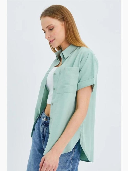 Camicia a maniche corte con tasche mixray - Kiabi