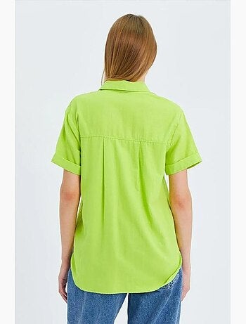 Camicia a maniche corte con tasche mixray
