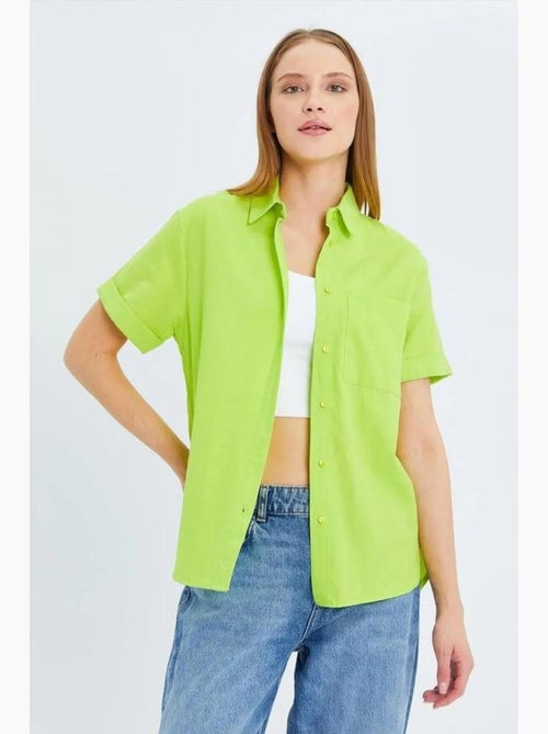Camicia a maniche corte con tasche mixray - Kiabi Camicia a maniche corte con tasche mixray - Kiabi