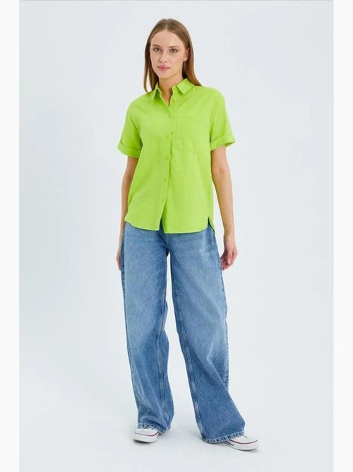 Camicia a maniche corte con tasche mixray - Kiabi