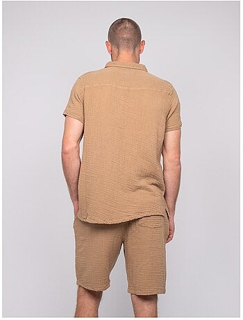 Camicia a maniche corte cotone DOUMAKI