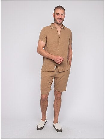Camicia a maniche corte cotone DOUMAKI