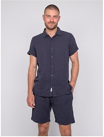 Camicia a maniche corte cotone DOUMAKI