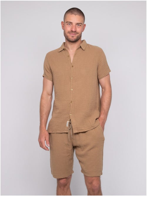 Camicia a maniche corte cotone DOUMAKI - Kiabi Camicia a maniche corte cotone DOUMAKI - Kiabi