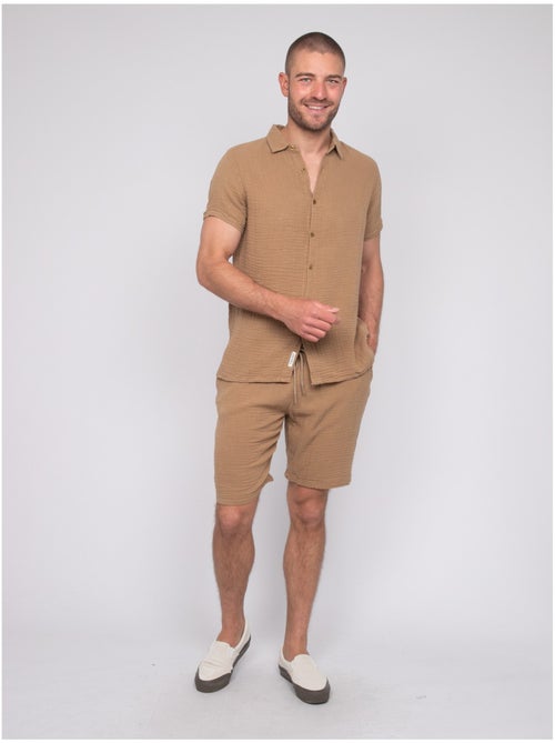 Camicia a maniche corte cotone DOUMAKI - Kiabi Camicia a maniche corte cotone DOUMAKI - Kiabi