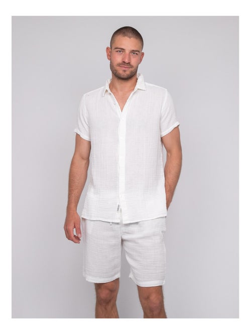 Camicia a maniche corte cotone DOUMAKI - Kiabi