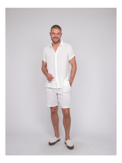 Camicia a maniche corte cotone DOUMAKI - Kiabi