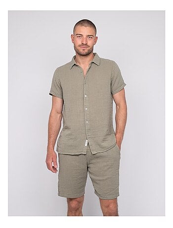 Camicia a maniche corte cotone DOUMAKI