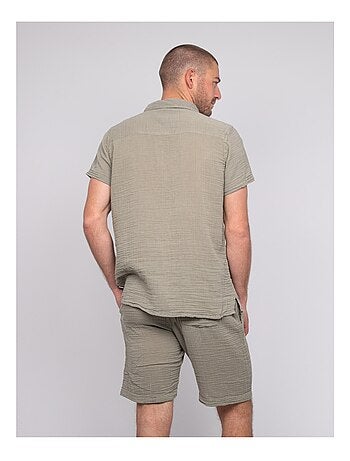 Camicia a maniche corte cotone DOUMAKI