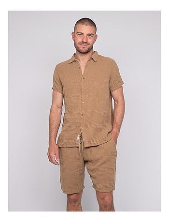 Camicia a maniche corte cotone DOUMAKI