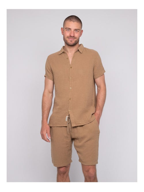 Camicia a maniche corte cotone DOUMAKI - Kiabi