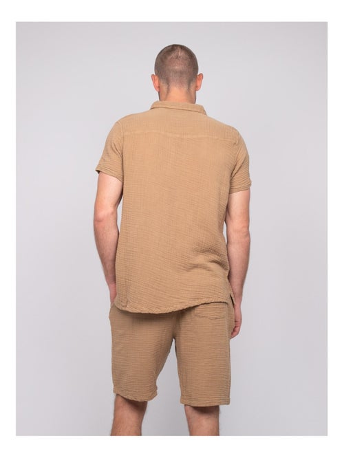 Camicia a maniche corte cotone DOUMAKI - Kiabi