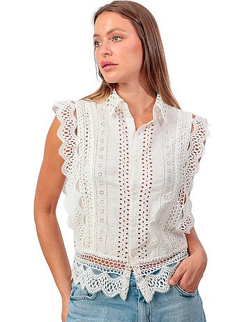Camicia a maniche corte da donna ADMAS Royal
