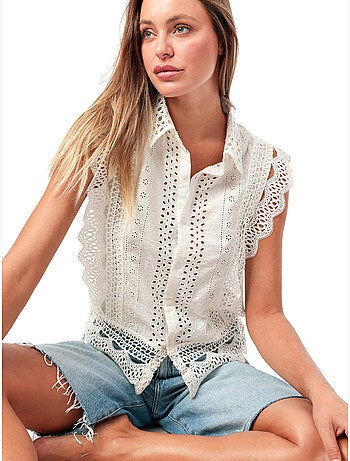 Camicia a maniche corte da donna ADMAS Royal