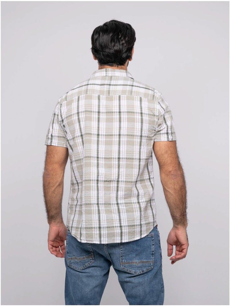 Camicia a maniche corte DOLBARAT Cachi - Kiabi