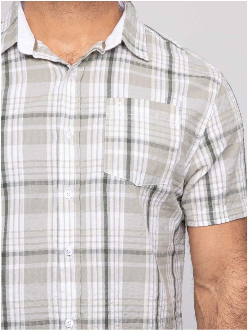 Camicia a maniche corte DOLBARAT Cachi - Kiabi