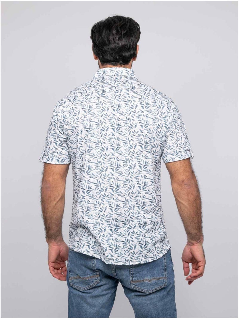Camicia a maniche corte DRICAOUL Blu - Kiabi