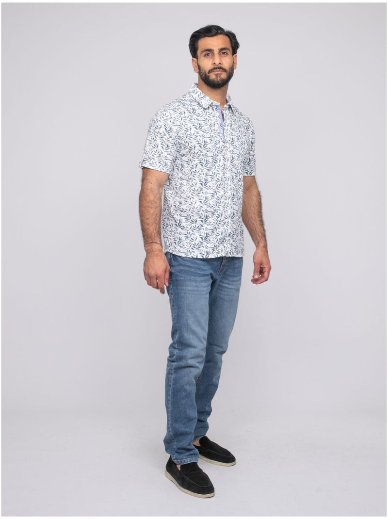 Camicia a maniche corte DRICAOUL Blu - Kiabi