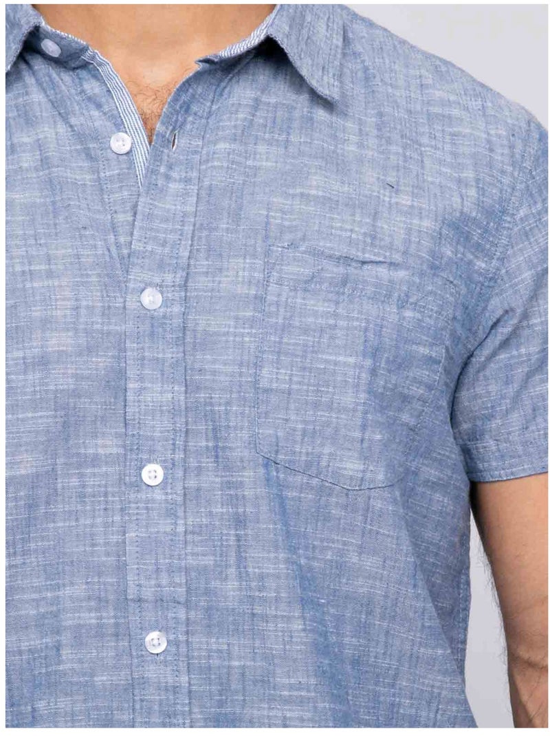 Camicia a maniche corte DROGOBIE Blu - Kiabi