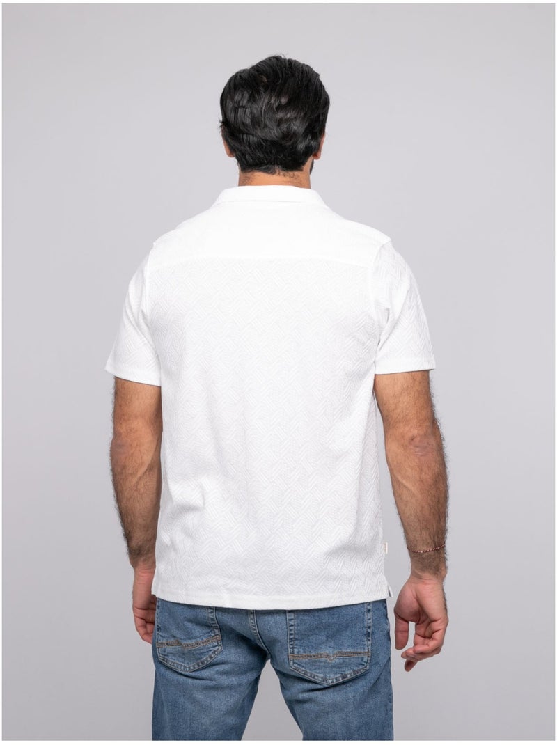 Camicia a maniche corte DROPOLEON Ecru - Kiabi