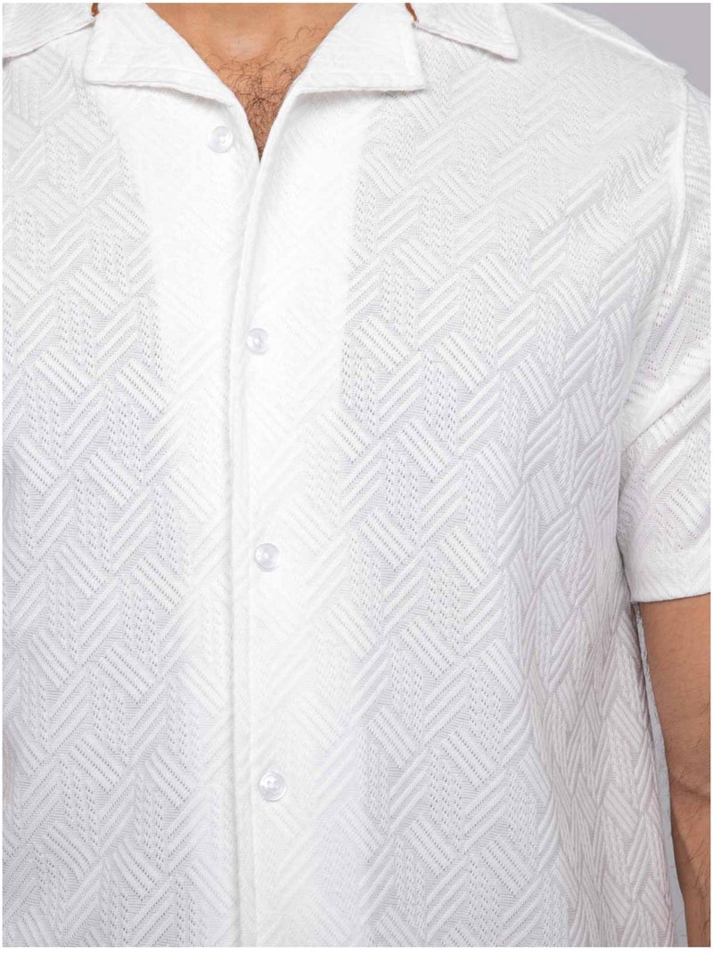 Camicia a maniche corte DROPOLEON Ecru - Kiabi
