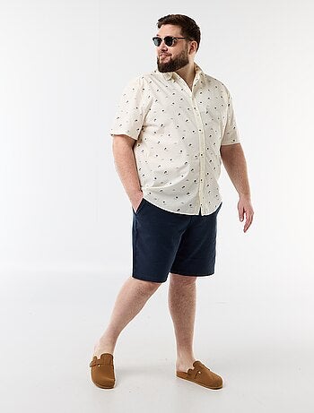 Camicia a maniche corte fantasia