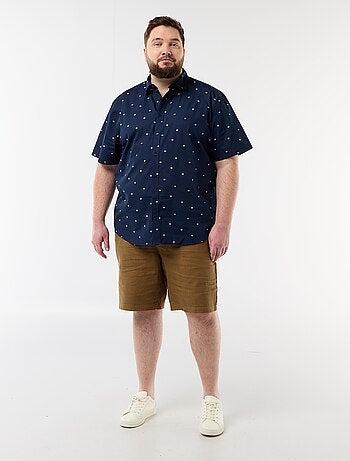 Camicia a maniche corte fantasia