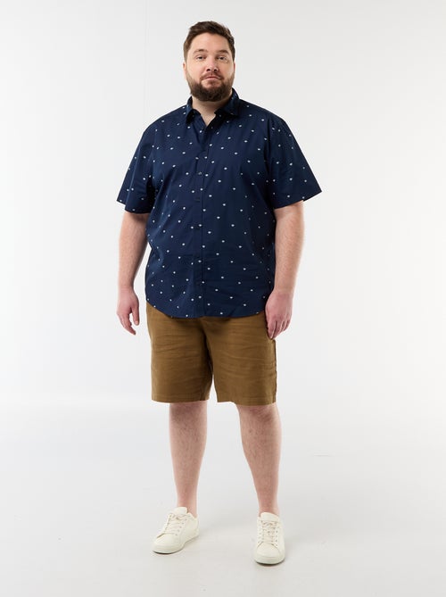 Camicia a maniche corte fantasia - Kiabi