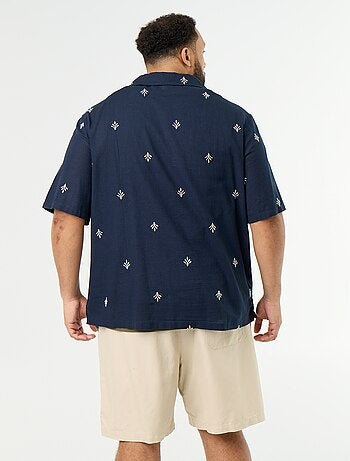 Camicia a maniche corte fantasia
