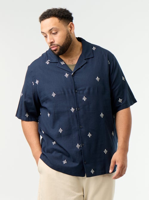 Camicia a maniche corte fantasia - Kiabi
