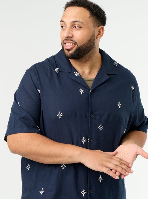Camicia a maniche corte fantasia - Kiabi