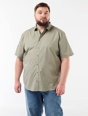 Camicia a maniche corte fantasia