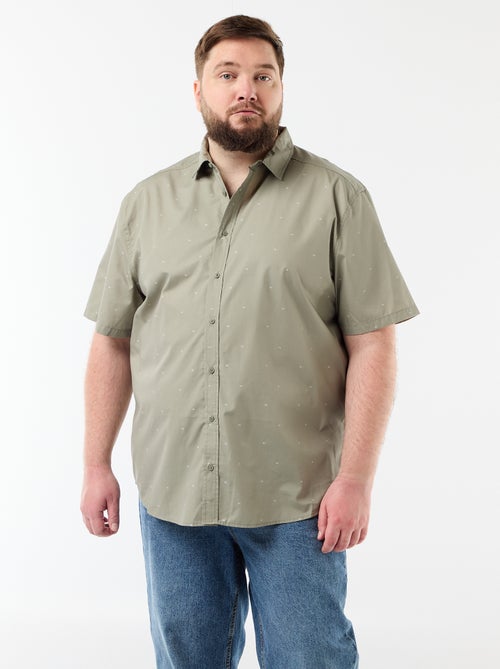 Camicia a maniche corte fantasia - Kiabi