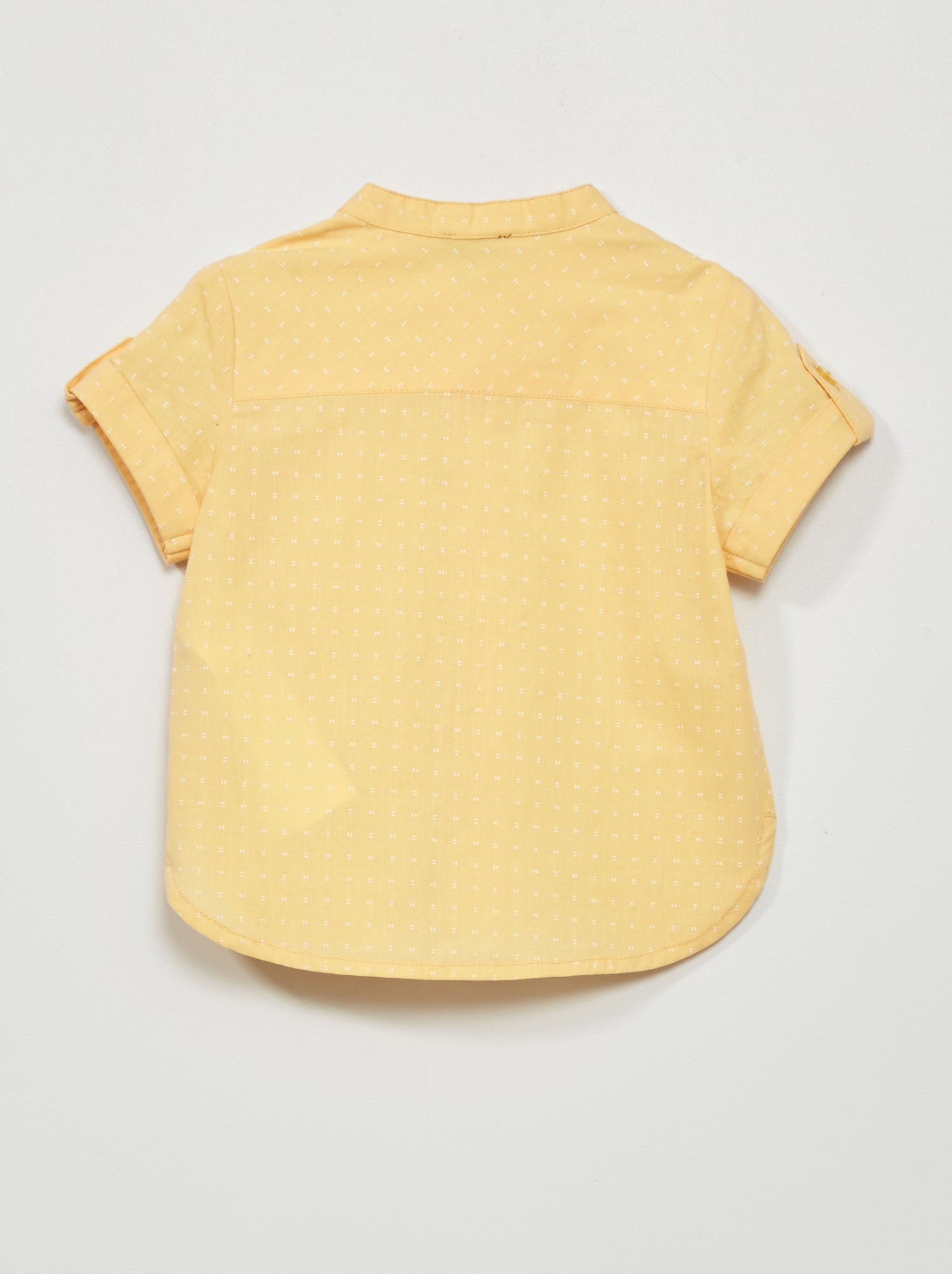 Bershka - Camicia A Maniche Corte Gialla A Righe Larghe-Giallo - Foto 11