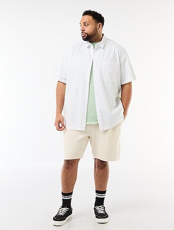 Camicia a maniche corte in crêpe