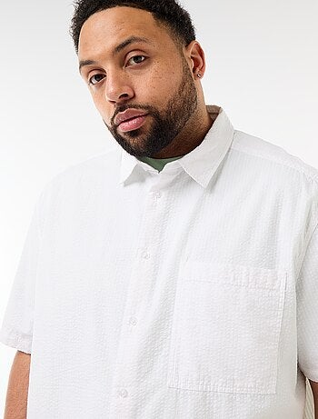 Camicia a maniche corte in crêpe