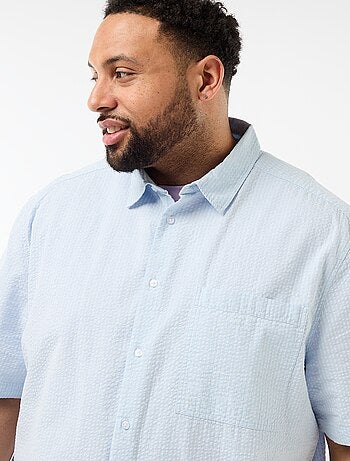 Camicia a maniche corte in crêpe