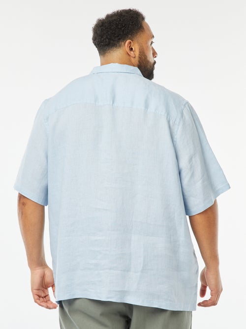 Camicia a maniche corte in lino - Kiabi