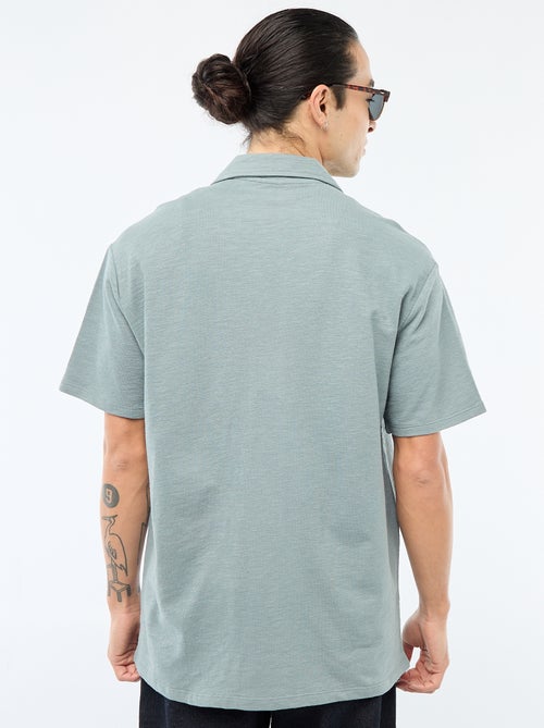 Camicia a maniche corte in maglia - Kiabi