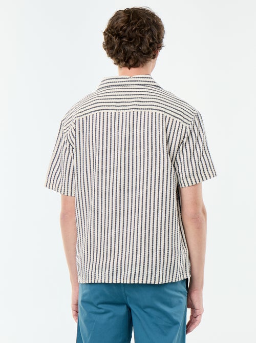 Camicia a maniche corte in maglia fantasia - Kiabi